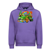 Tulip St. Patrick's Day truck with gnomies Urban Hoodie - CowGirlArtShop