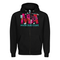 Black medical assistant Zipper Hoodie - MaliasSmallBusiness