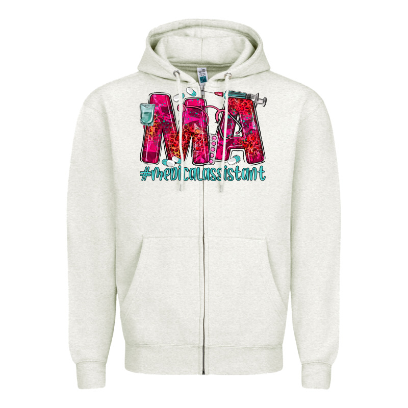 Medical Assistant Zipper Hoodie by MaliasSmallBusiness | Teevron