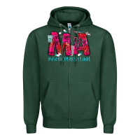 Sports Green medical assistant Zipper Hoodie - MaliasSmallBusiness