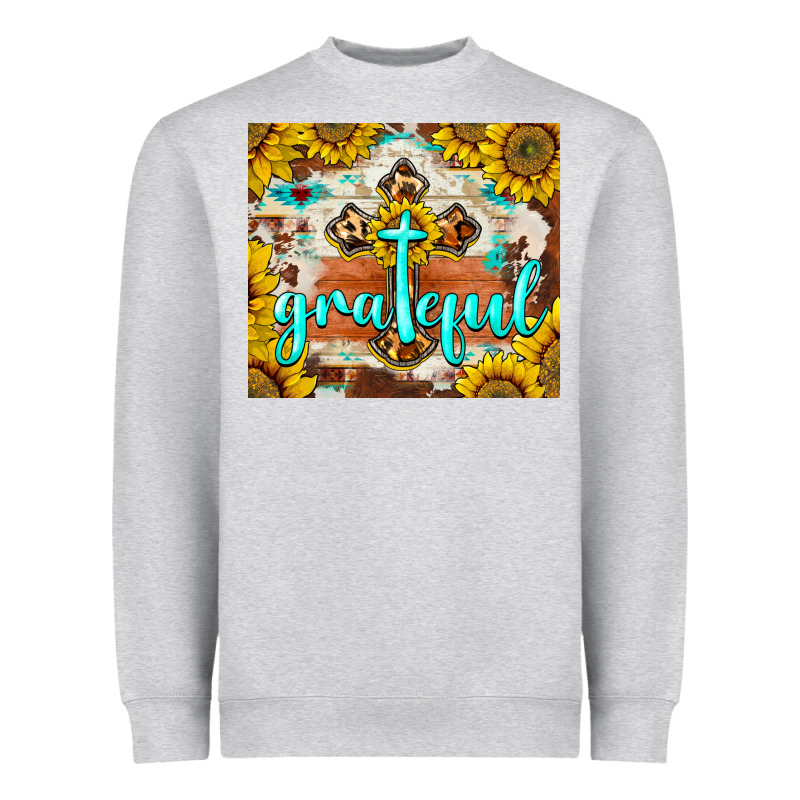 Grateful Cross Heavyweight Sweatshirt by BarkalooDesign | Teevron
