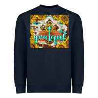 Navy grateful cross Heavyweight Sweatshirt - BarkalooDesign
