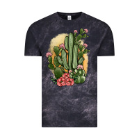 Cloud Black cactus Vintage Tee - JahusDesignShop