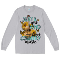 Moon Dust just a girl who loves country music Long Sleeve Tee - MaliasSmallBusiness