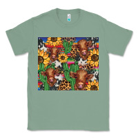 Sage western cactus sunflower highlands cow Classic Tee - BarkalooDesign