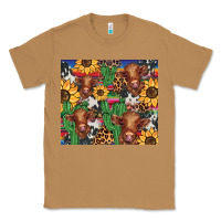Toasted Coconut western cactus sunflower highlands cow Classic Tee - BarkalooDesign