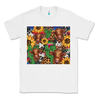 White western cactus sunflower highlands cow Classic Tee - BarkalooDesign