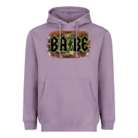 Lavender Camouflage Patterned Babe Tried Heavyweight Hoodie - Bettercallsaul