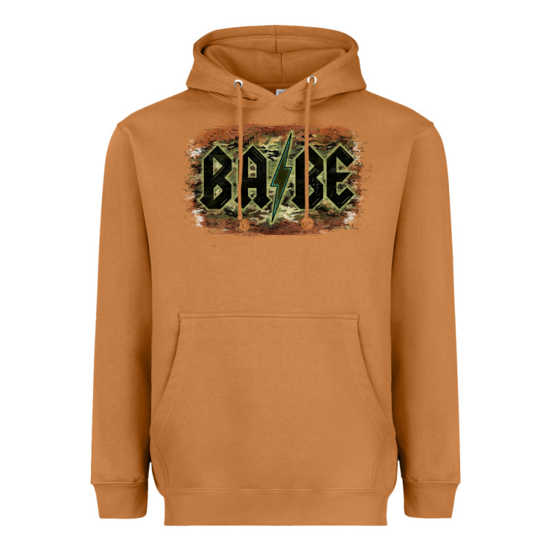 Camouflage Patterned Babe Tried Heavyweight Hoodie by Bettercallsaul | Teevron