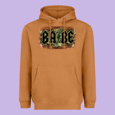 Camouflage Patterned Babe Tried Heavyweight Hoodie Designed By Bettercallsaul