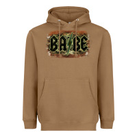 Toasted Coconut Camouflage Patterned Babe Tried Heavyweight Hoodie - Bettercallsaul