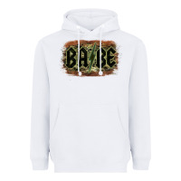 White Camouflage Patterned Babe Tried Heavyweight Hoodie - Bettercallsaul