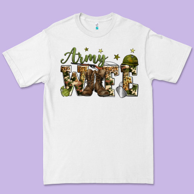 Army Wife Premium Tee Designed By Zillion Design Studio