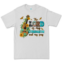 Dove Grey the lord is my strength and my song guitar with su Premium Tee - AdoDesignShop