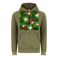 Vintage Olive christmas gnomes seamless pattern Vintage Hoodie - BundleAndBundleShop