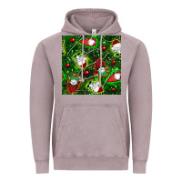 Vintage Zinc christmas gnomes seamless pattern Vintage Hoodie - BundleAndBundleShop