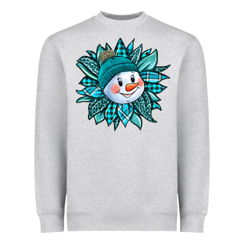 Cute Snowman Winter Sunflower Heavyweight Sweatshirt by Jasminsmagicworld | Teevron