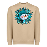 Mushroom cute snowman winter sunflower Heavyweight Sweatshirt - Jasminsmagicworld