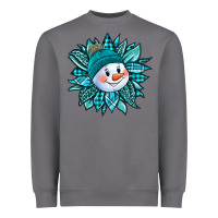 Storm cute snowman winter sunflower Heavyweight Sweatshirt - Jasminsmagicworld