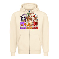 Sandshell happy hallothanksmas Zipper Hoodie - MaliasSmallBusiness