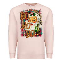 Pale Pink Christmas Ho Ho Ho Premium Sweatshirt - Bettercallsaul