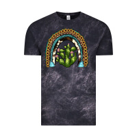 Cloud Black cactus rainbow Vintage Tee - JahusDesignShop