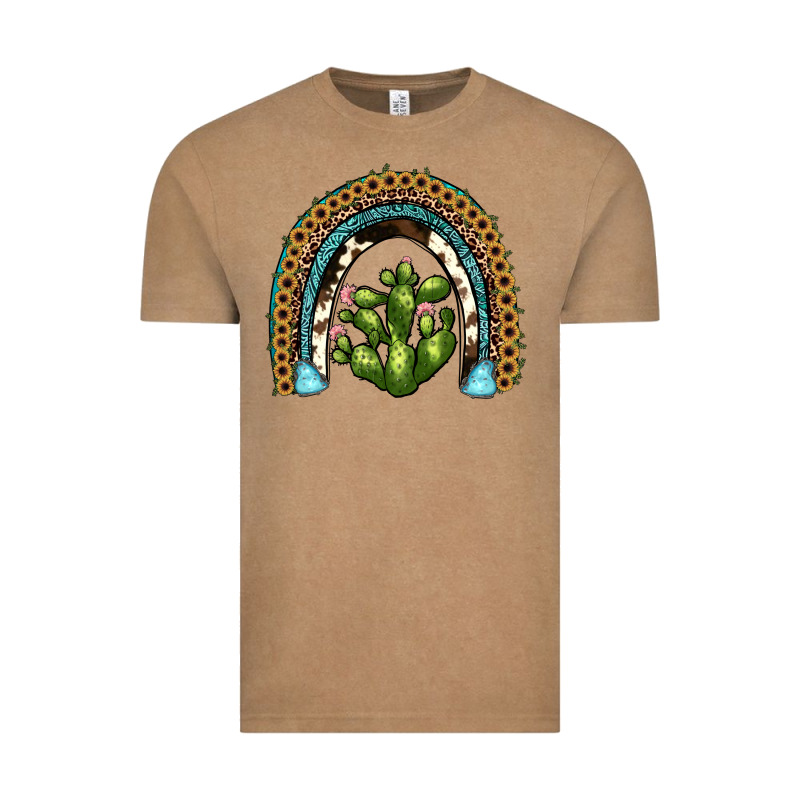 Cactus Rainbow Vintage Tee by JahusDesignShop | Teevron