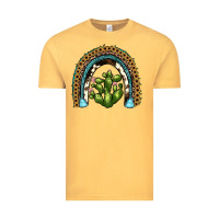 Vintage Mustard cactus rainbow Vintage Tee - JahusDesignShop