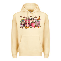 Pina Colada Cafecito y Chisme Coffee Cups Premium Hoodie - texasbilliewilder