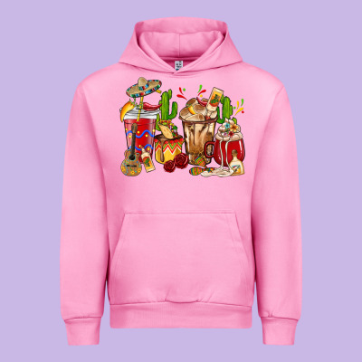 Cino De Mayo Coffee Cups Mexico Urban Hoodie Designed By Howdyjamesfarm