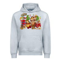 Heather Grey Cino De Mayo coffee cups Mexico Urban Hoodie - HowdyJamesFarm