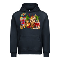 Navy Cino De Mayo coffee cups Mexico Urban Hoodie - HowdyJamesFarm