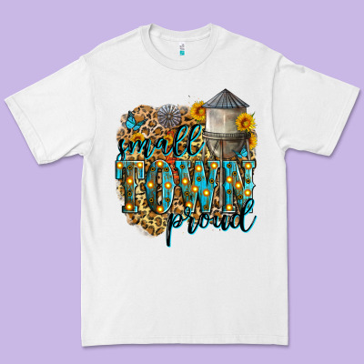 Small Town Proud Premium Tee Designed By Zillion Design Studio