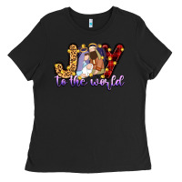 Black joy to the world Ladies Tee - Zillion Design Studio