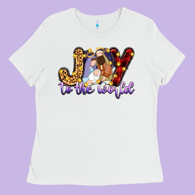 Joy To The World Ladies Tee Designed By Zillion Design Studio