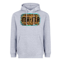 Heather Grey Leopard Patterned Mama Tried Heavyweight Hoodie - Bettercallsaul