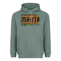 Sage Leopard Patterned Mama Tried Heavyweight Hoodie - Bettercallsaul