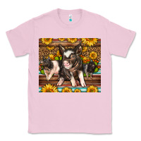 Bubblegum Pink Western Cute Hampshire Pigs Classic Tee - LillyAllenDesigns