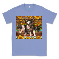 Colony Blue Western Cute Hampshire Pigs Classic Tee - LillyAllenDesigns