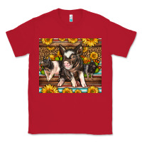 Red Western Cute Hampshire Pigs Classic Tee - LillyAllenDesigns