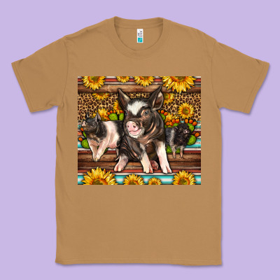 Western Cute Hampshire Pigs Classic Tee Designed By Lillyallendesigns