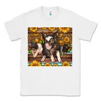 White Western Cute Hampshire Pigs Classic Tee - LillyAllenDesigns