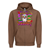 Chestnut dia de los muertos Zipper Hoodie - MaliasSmallBusiness