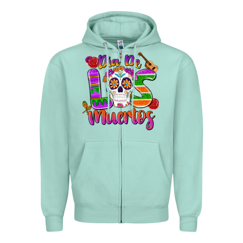 Dia De Los Muertos Zipper Hoodie by MaliasSmallBusiness | Teevron