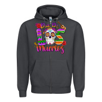 Smoke dia de los muertos Zipper Hoodie - MaliasSmallBusiness