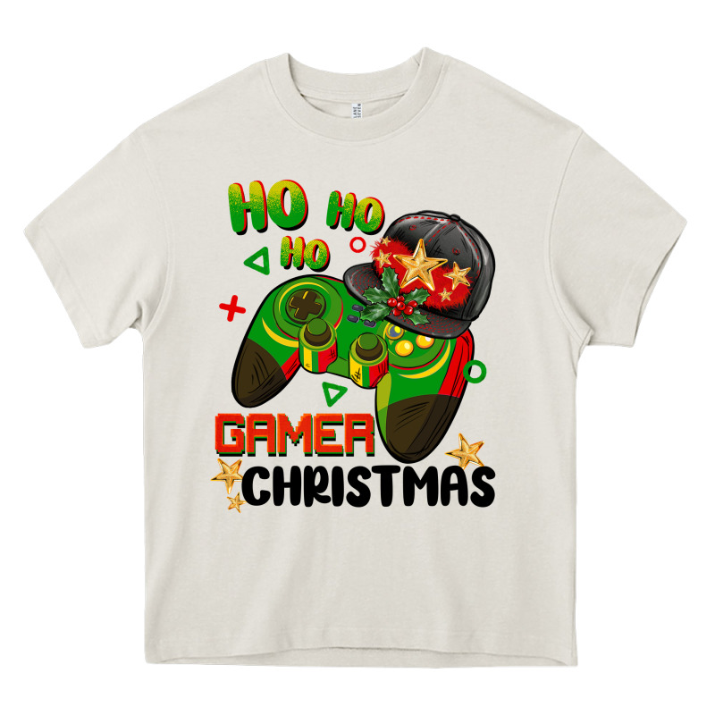 Ho Ho Ho Gamer Christmas Heavy Core Tee by BarkalooDesign | Teevron