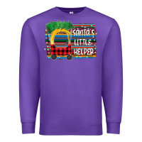 Purple santa little helper Premium Sweatshirt - Bettercallsaul