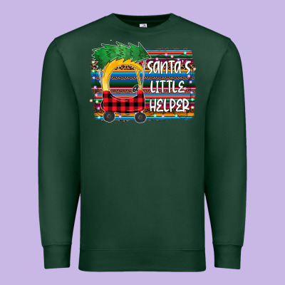 Santa Little Helper Premium Sweatshirt Designed By Bettercallsaul