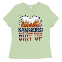 Matcha lets get hammered Ladies Tee - texasbilliewilder