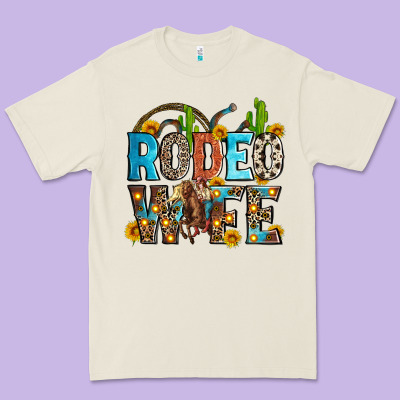 Rodeo Wife Premium Tee Designed By Zillion Design Studio